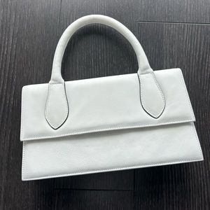 L’Intervalle White Leather Bag